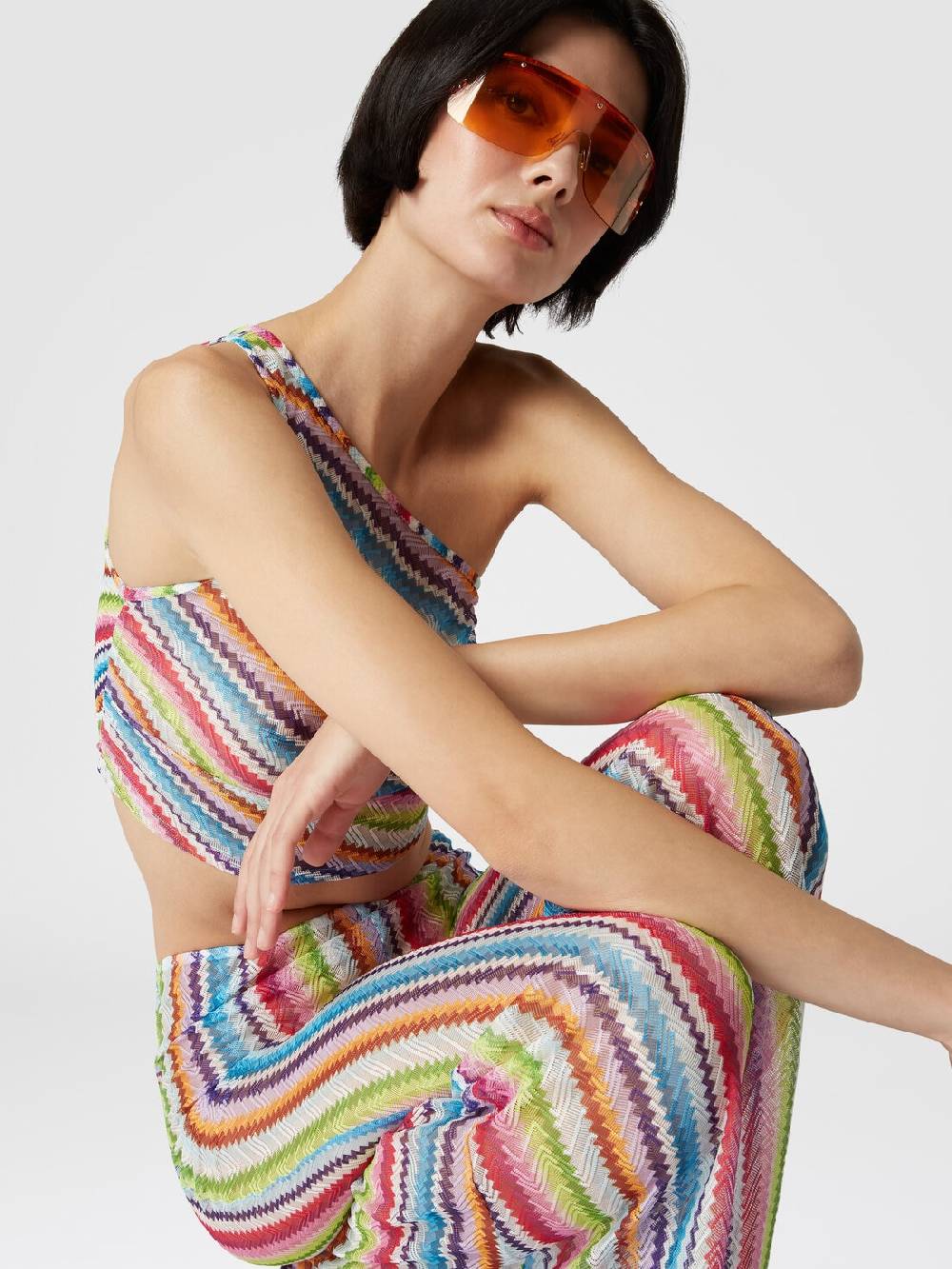M Missoni Pantaloni copricostume a vista bassa stampa zig zag Bestseller