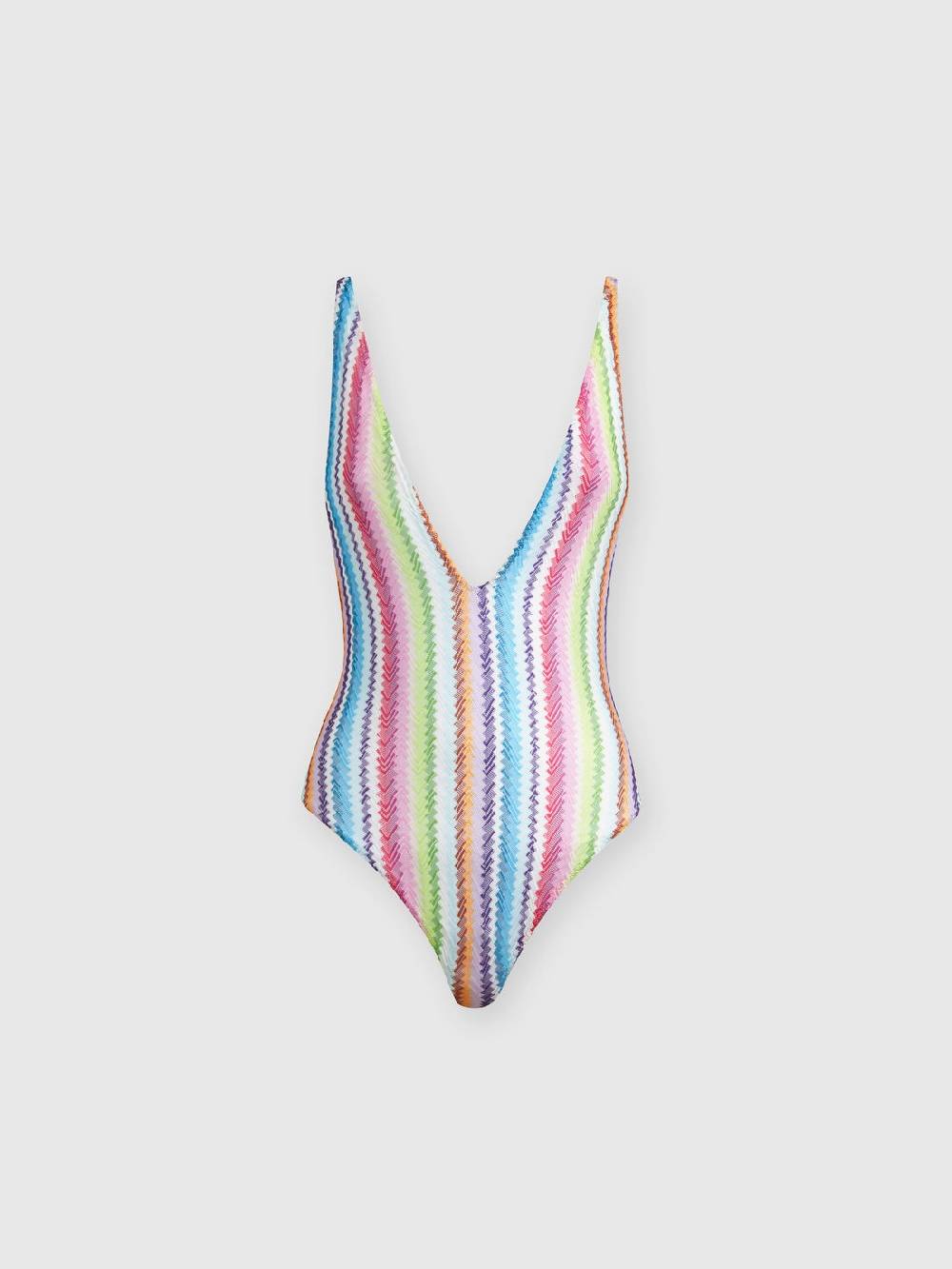 M Missoni Costume intero stampa zig zag con scollatura a V Prezzo Ridotto