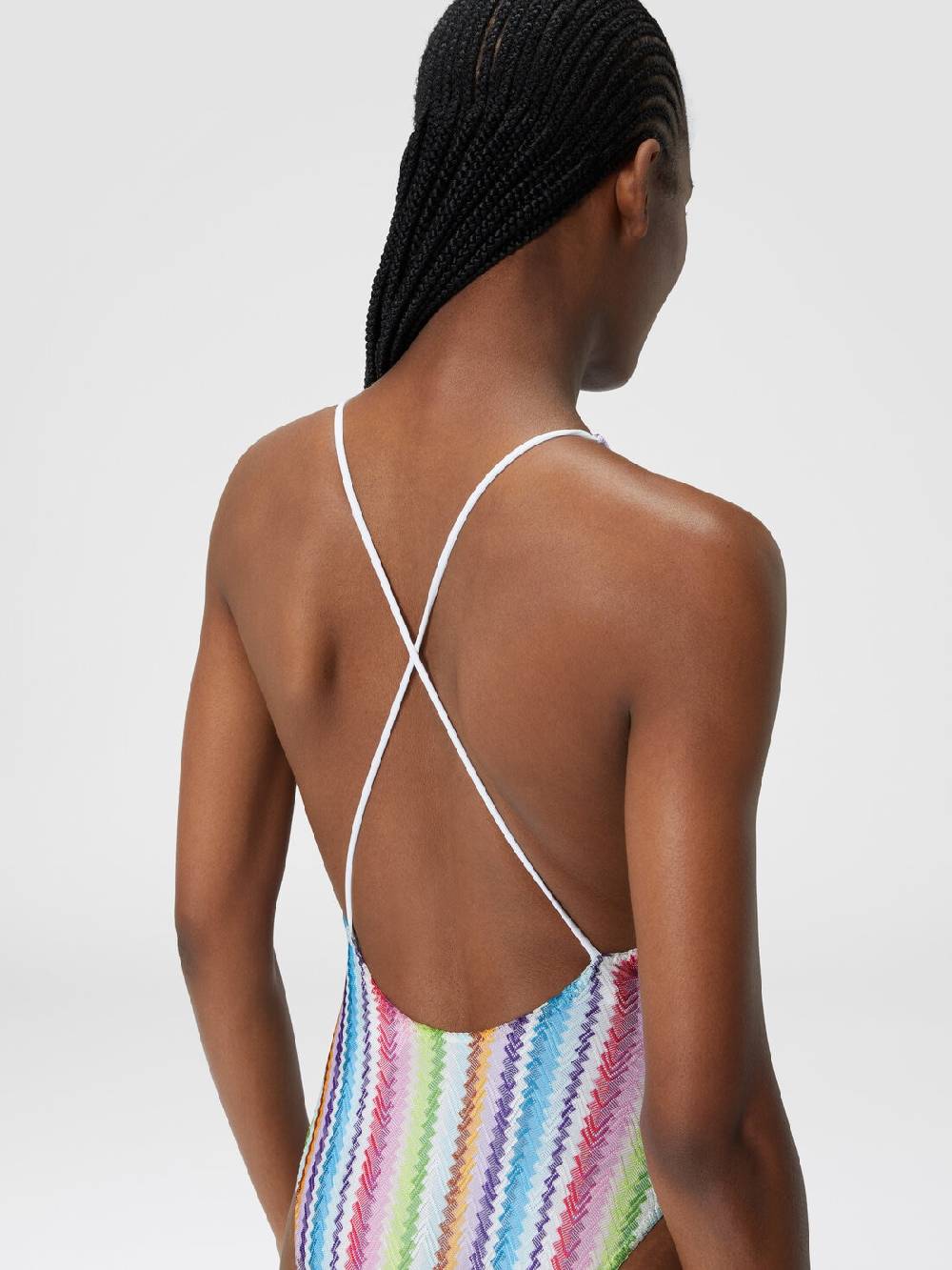 M Missoni Costume intero stampa zig zag con scollatura a V Prezzo Ridotto