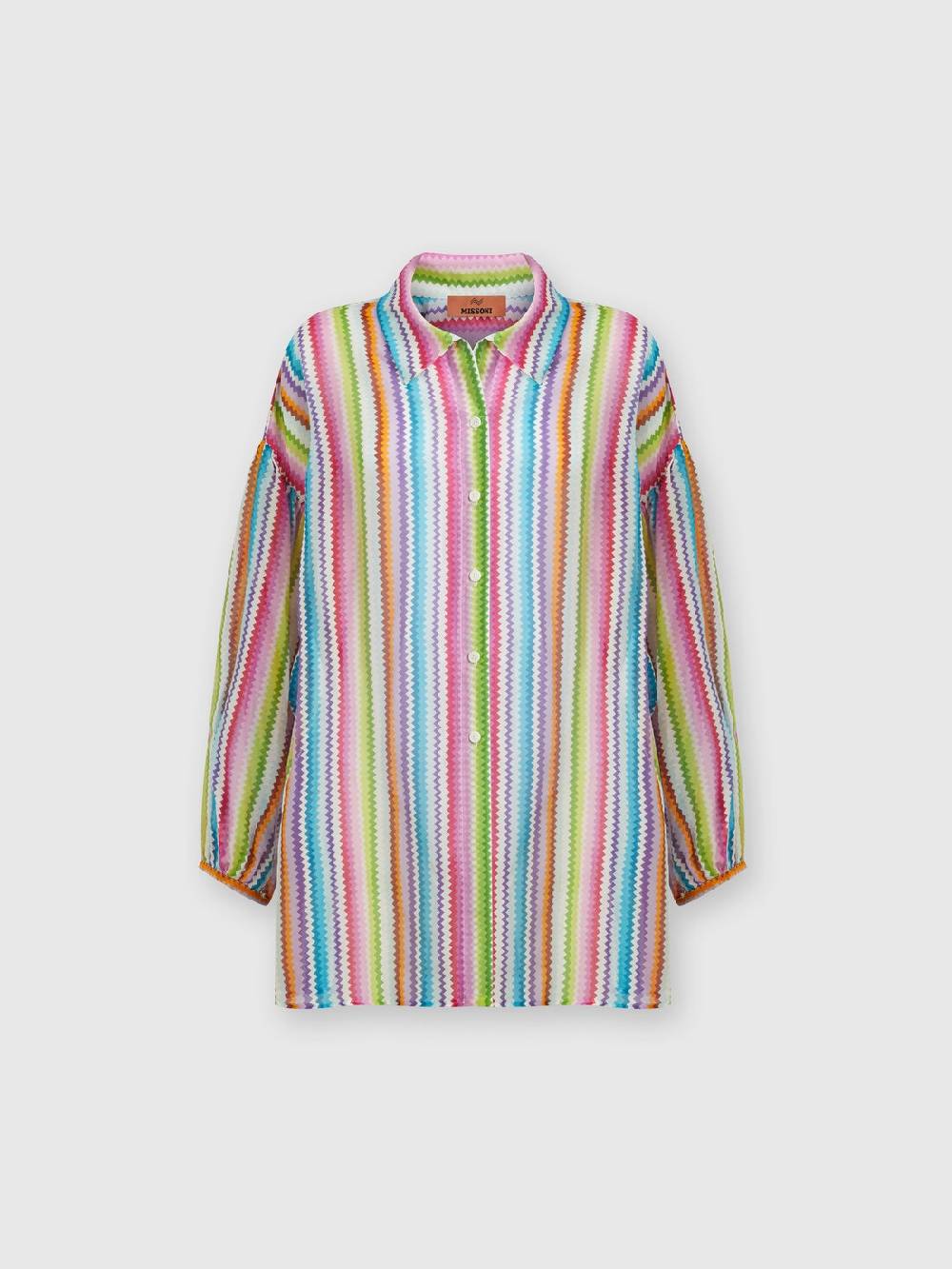 M Missoni Camicia oversize in seta e cotone stampata Presa