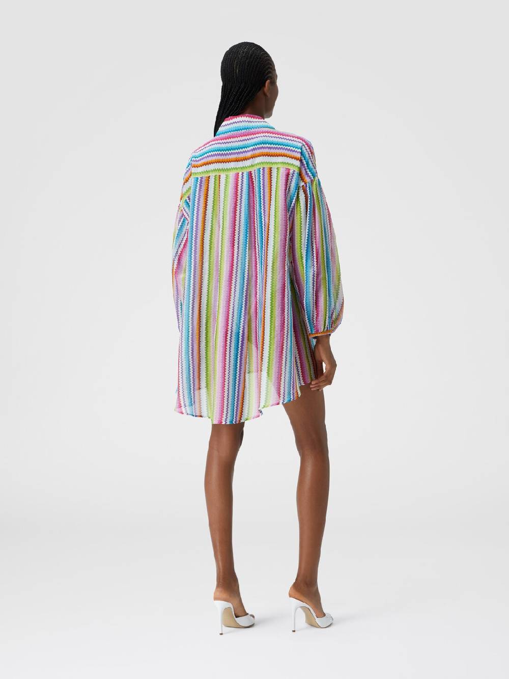 M Missoni Camicia oversize in seta e cotone stampata Presa