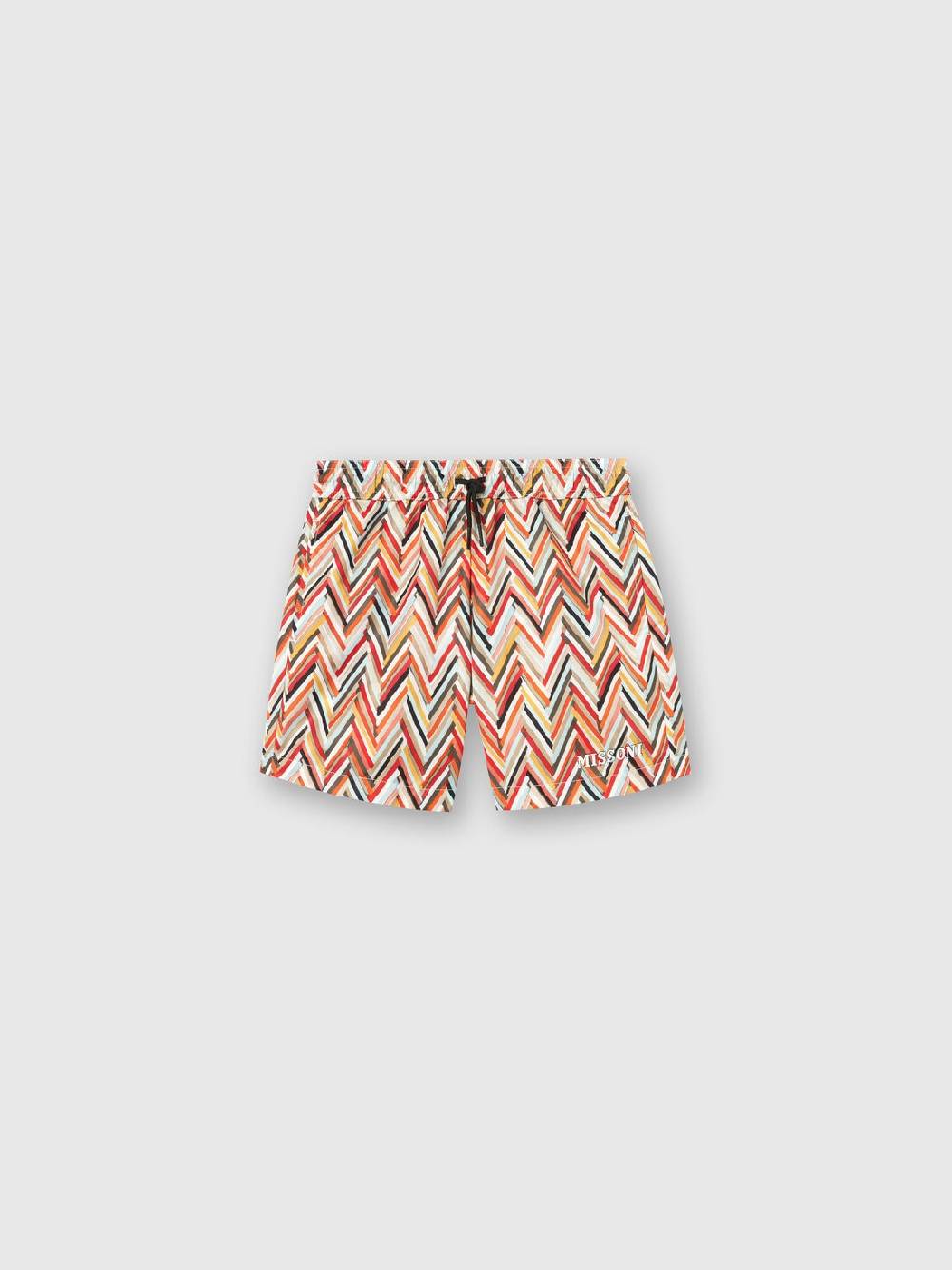 M Missoni Boxer mare con pattern zig zag e logo Sconti VIP