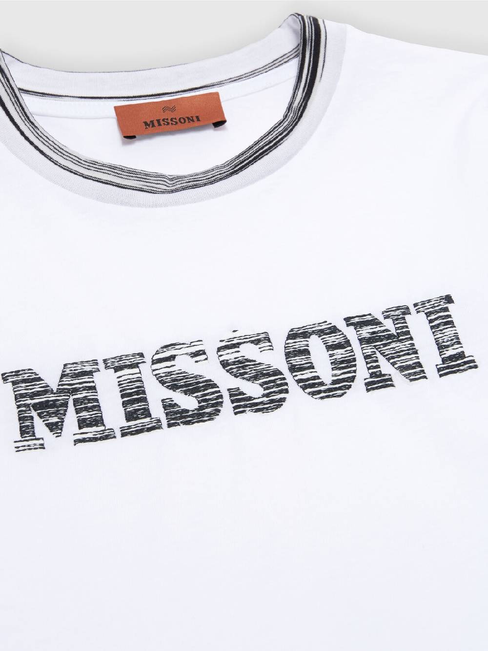M Missoni T-shirt in jersey di cotone con logo Economico
