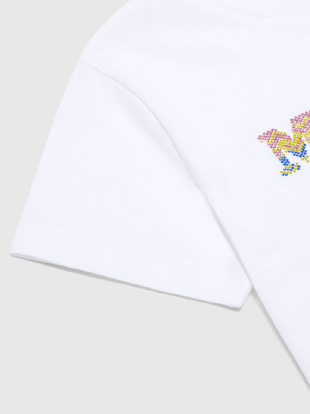 M Missoni T-shirt in jersey di cotone con scritta logo chevron Online