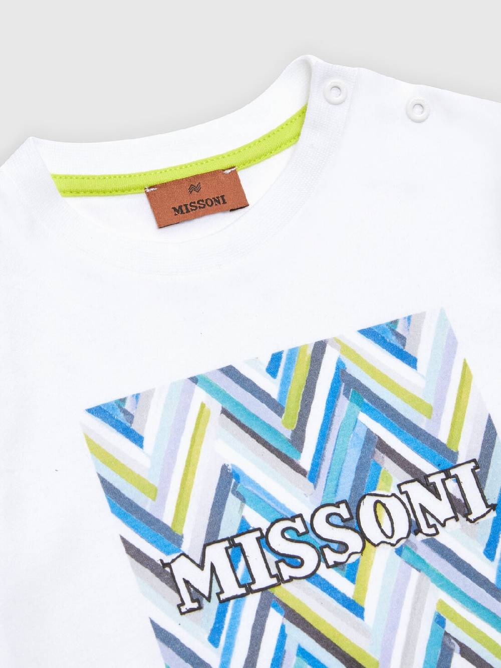 M Missoni T-shirt in jersey di cotone con logo Hotsell