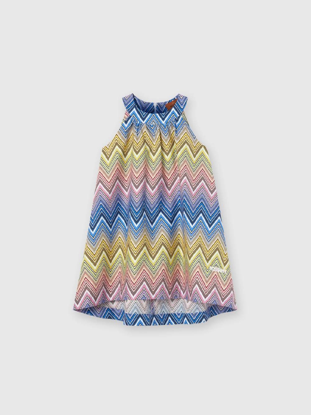M Missoni Abito in cotone chevron Vendita Economica
