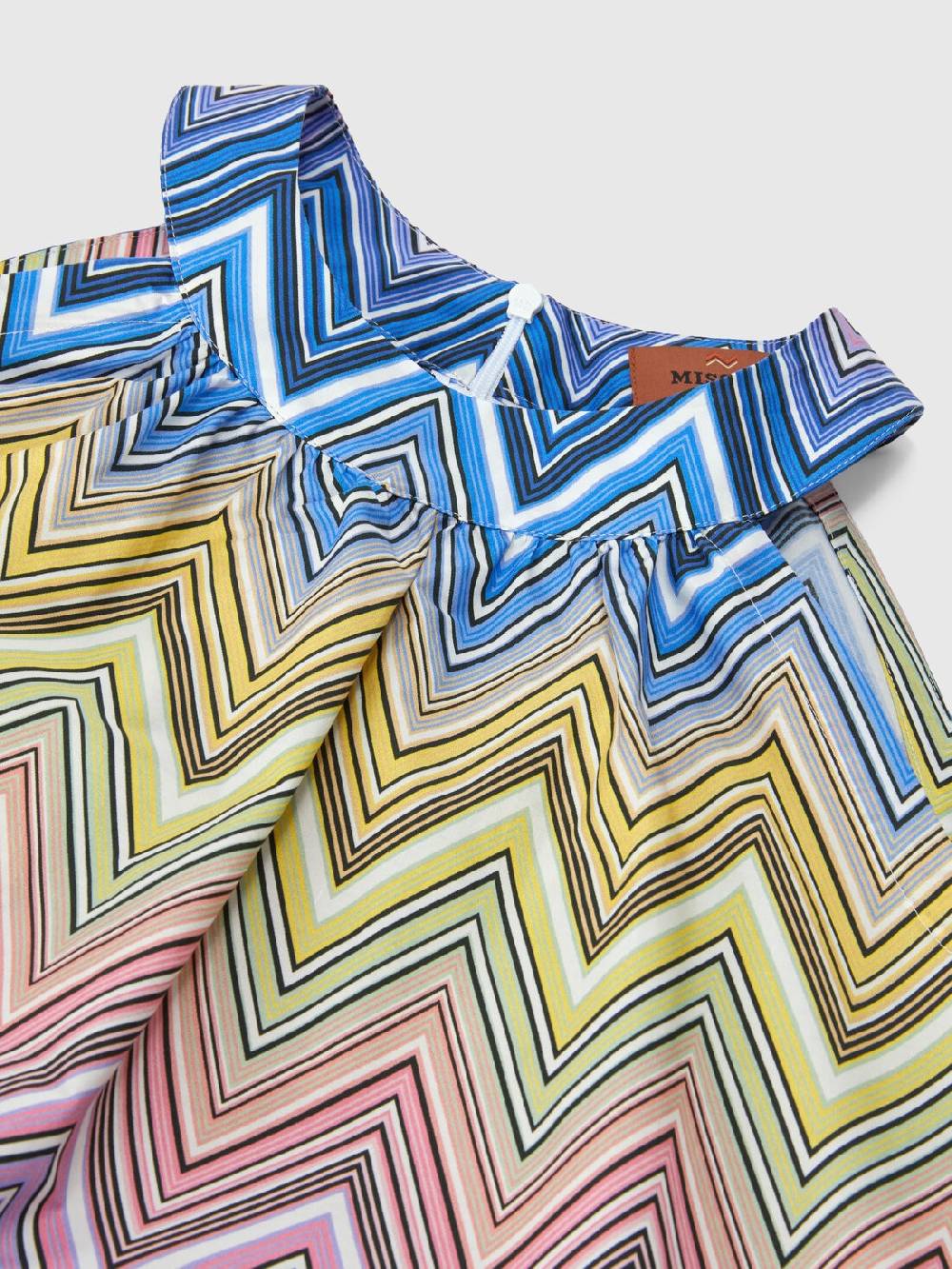 M Missoni Abito in cotone chevron Vendita Economica