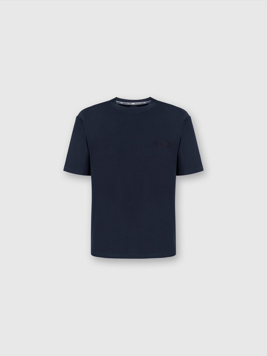 M Missoni T-shirt girocollo in cotone con logo Negozio
