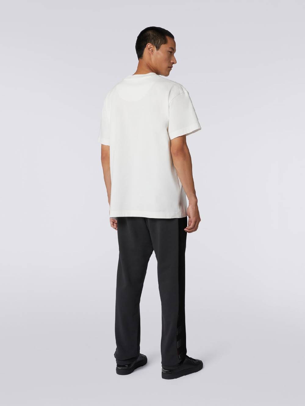 M Missoni T-shirt girocollo in cotone con logo in collaborazione con Mike Maignan In Linea