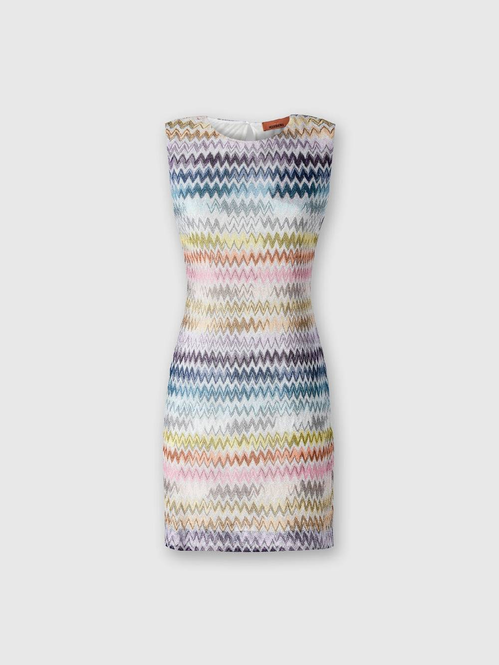 M Missoni Mini-abito senza maniche in viscosa zig zag lamé Qualità