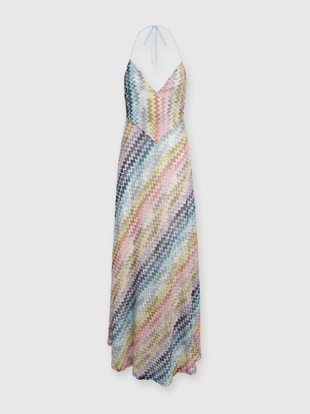 M Missoni Slip dress con laccetto sul collo e applicazioni in perle Promozione