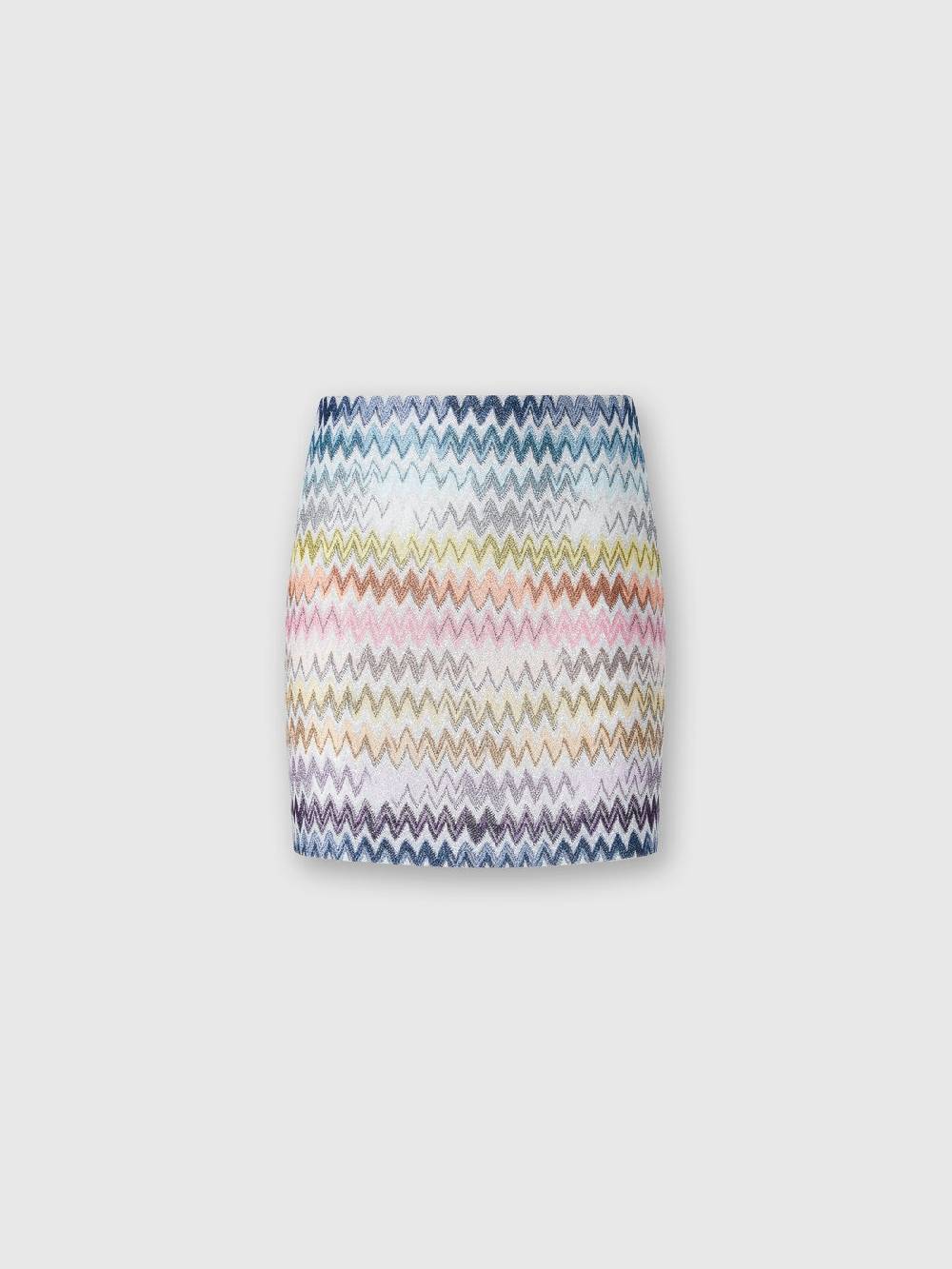 M Missoni Minigonna in misto viscosa zig zag lamé Spedizione Gratuita