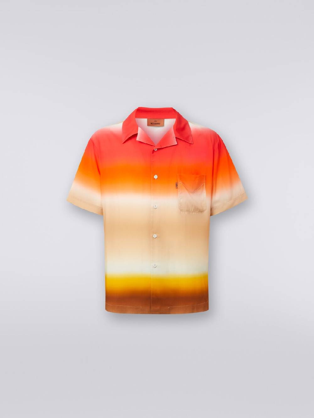 M Missoni Camicia a maniche corte in viscosa dégradé Soddisfazione Garantita