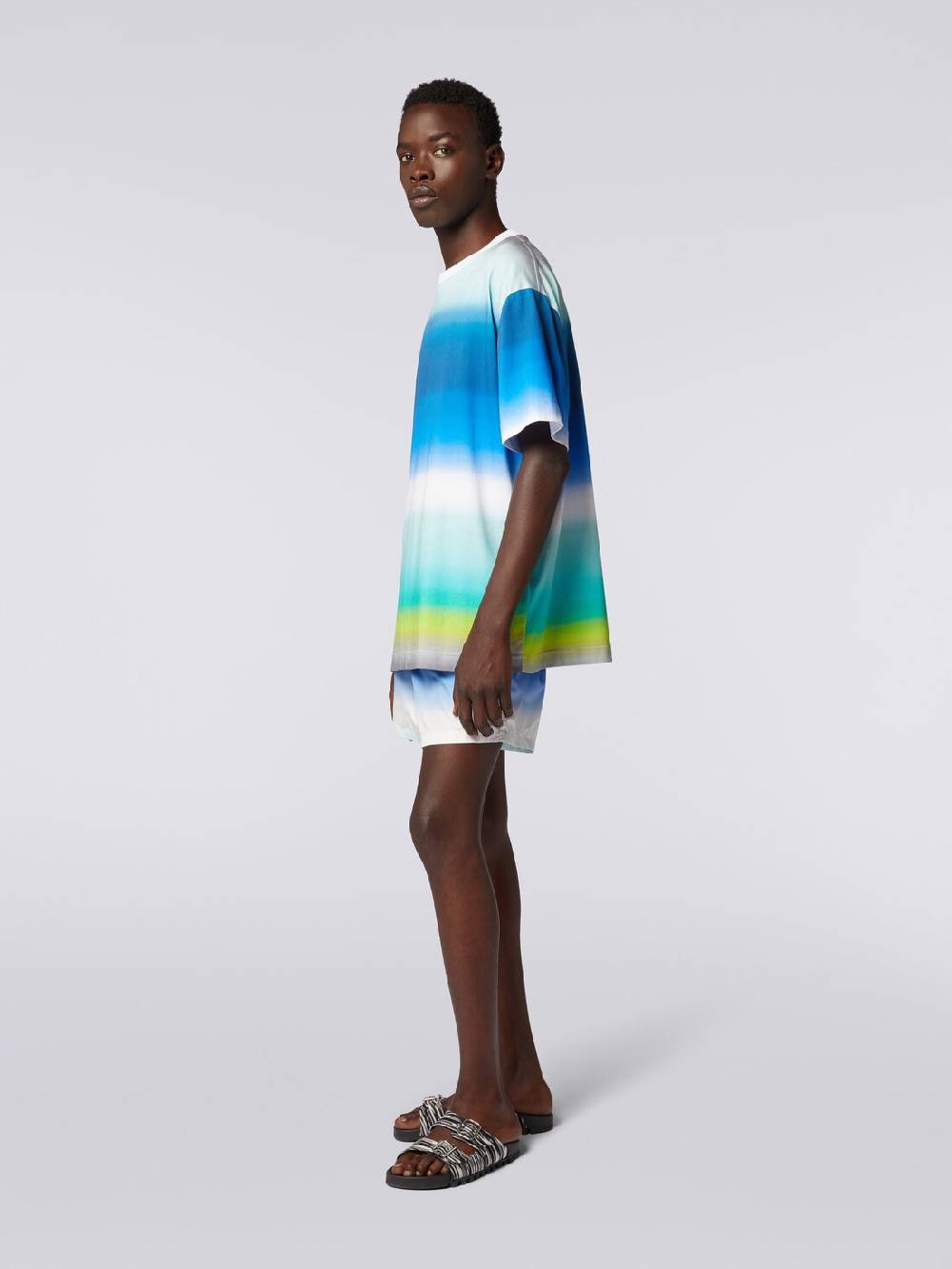 M Missoni T-shirt oversize in cotone con stampa dégradé Negozi Online