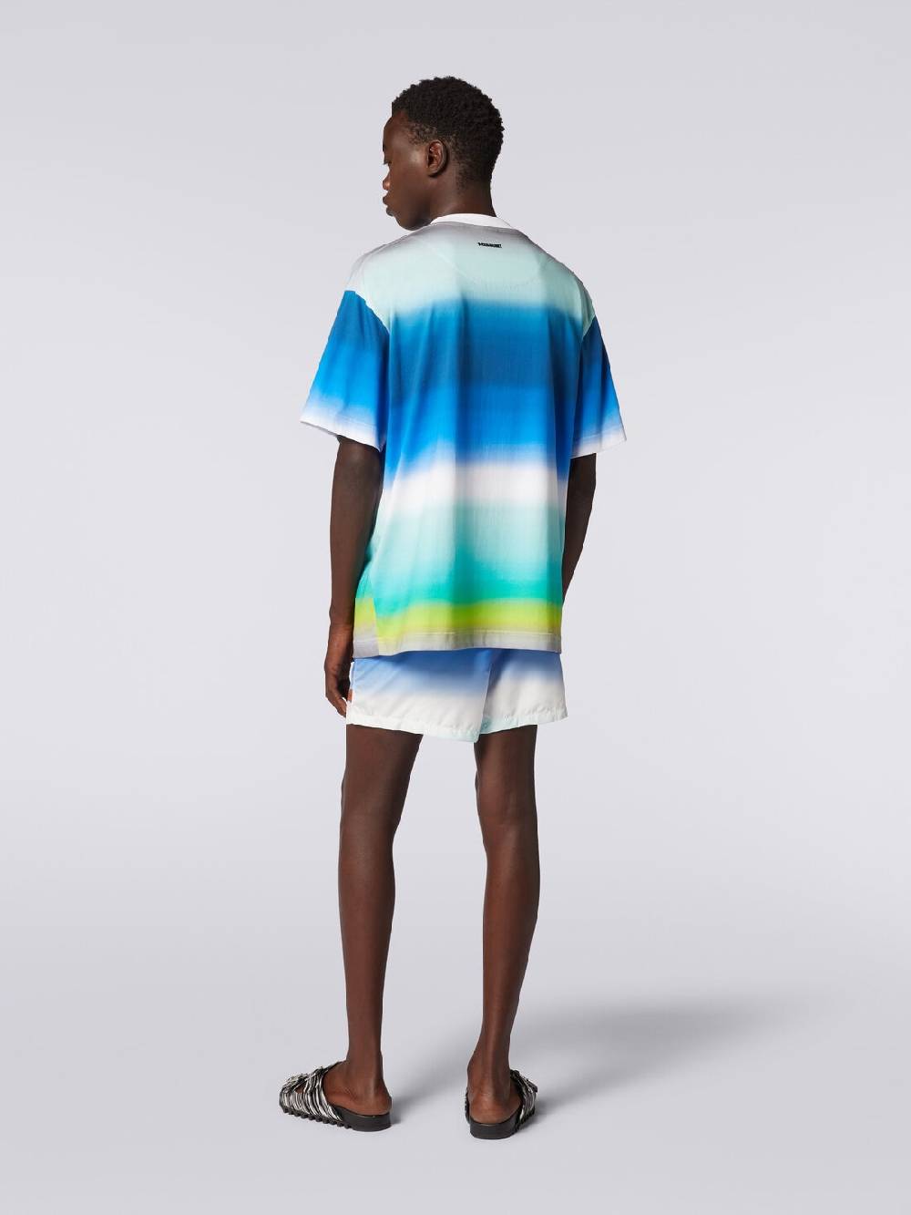 M Missoni T-shirt oversize in cotone con stampa dégradé Negozi Online