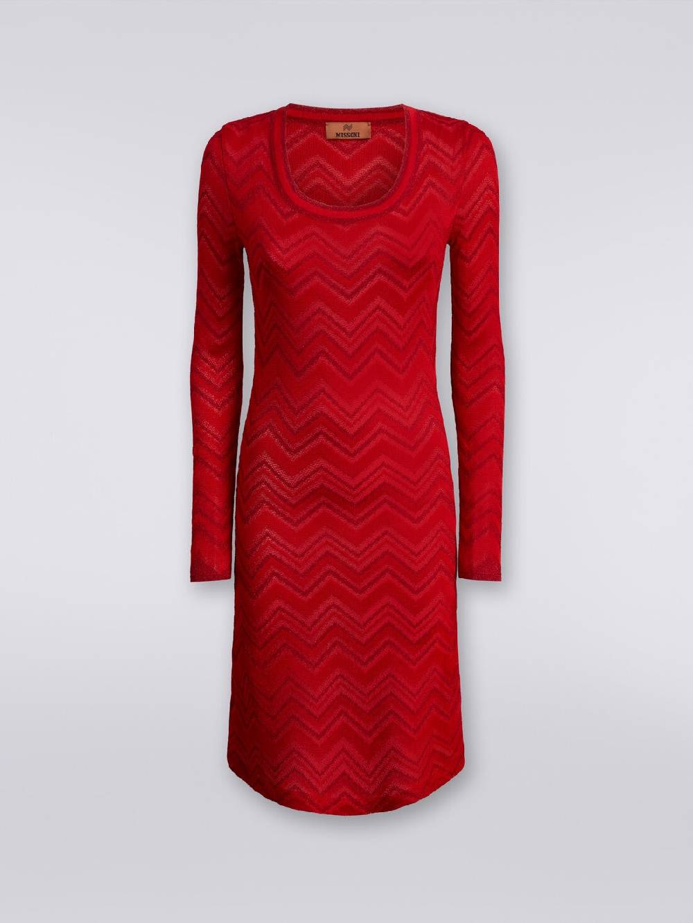 M Missoni Abito in maglia zig zag tonale con lurex Affare Del Giorno