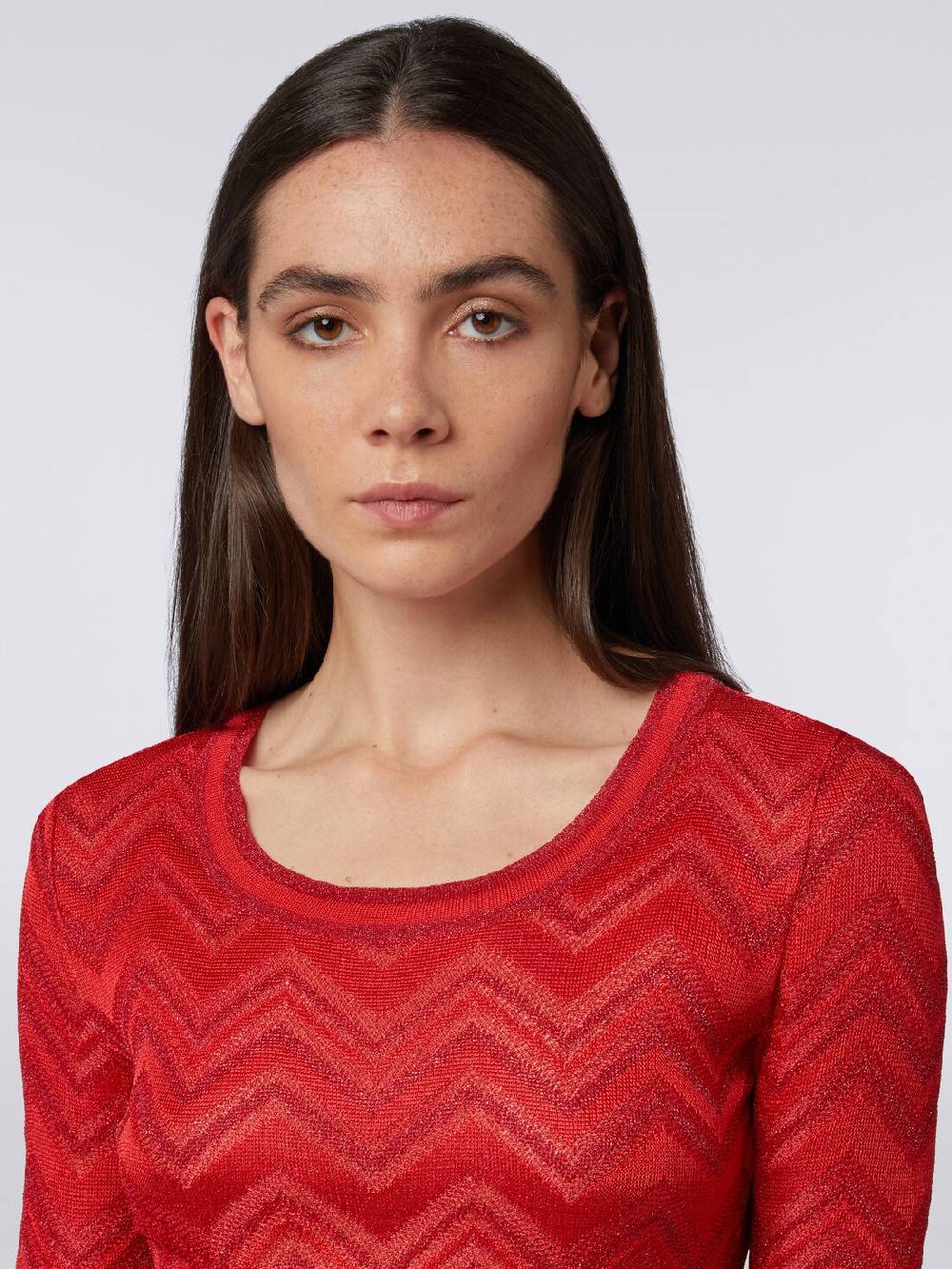 M Missoni Abito in maglia zig zag tonale con lurex Affare Del Giorno