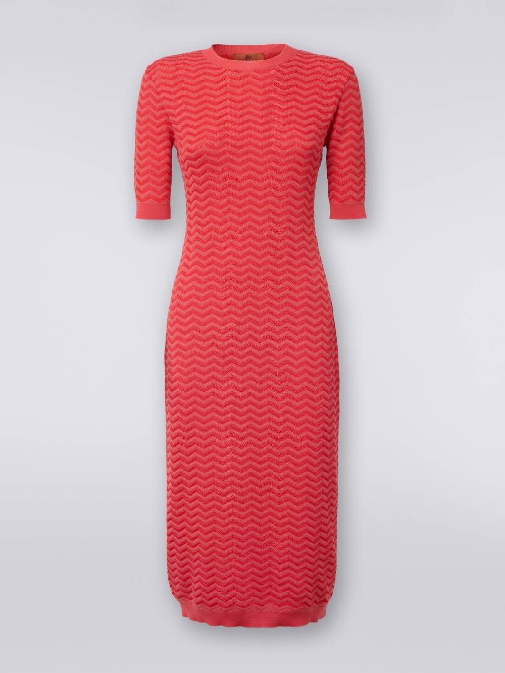 M Missoni Abito longuette girocollo in maglia chevron Convenienza