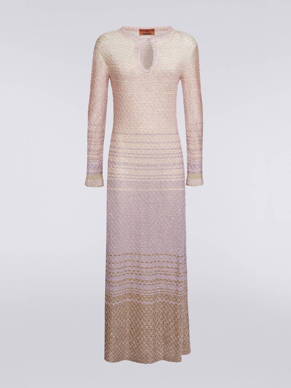 M Missoni Abito lungo in maglia dégradé con paillettes Novità