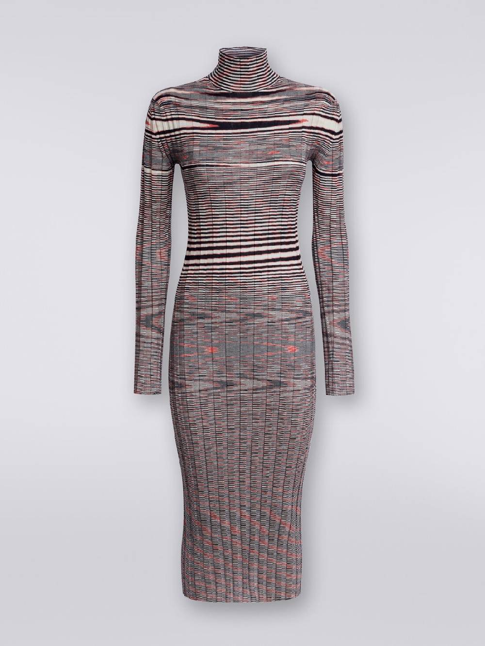 M Missoni Abito longuette fiammato in cachemire e seta Sconto
