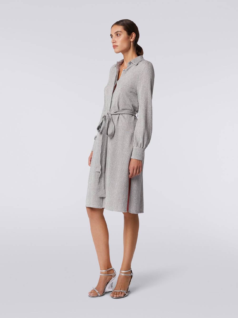 M Missoni Abito in cotone e viscosa lamé Offerta