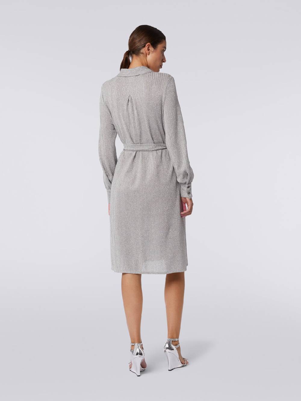 M Missoni Abito in cotone e viscosa lamé Offerta
