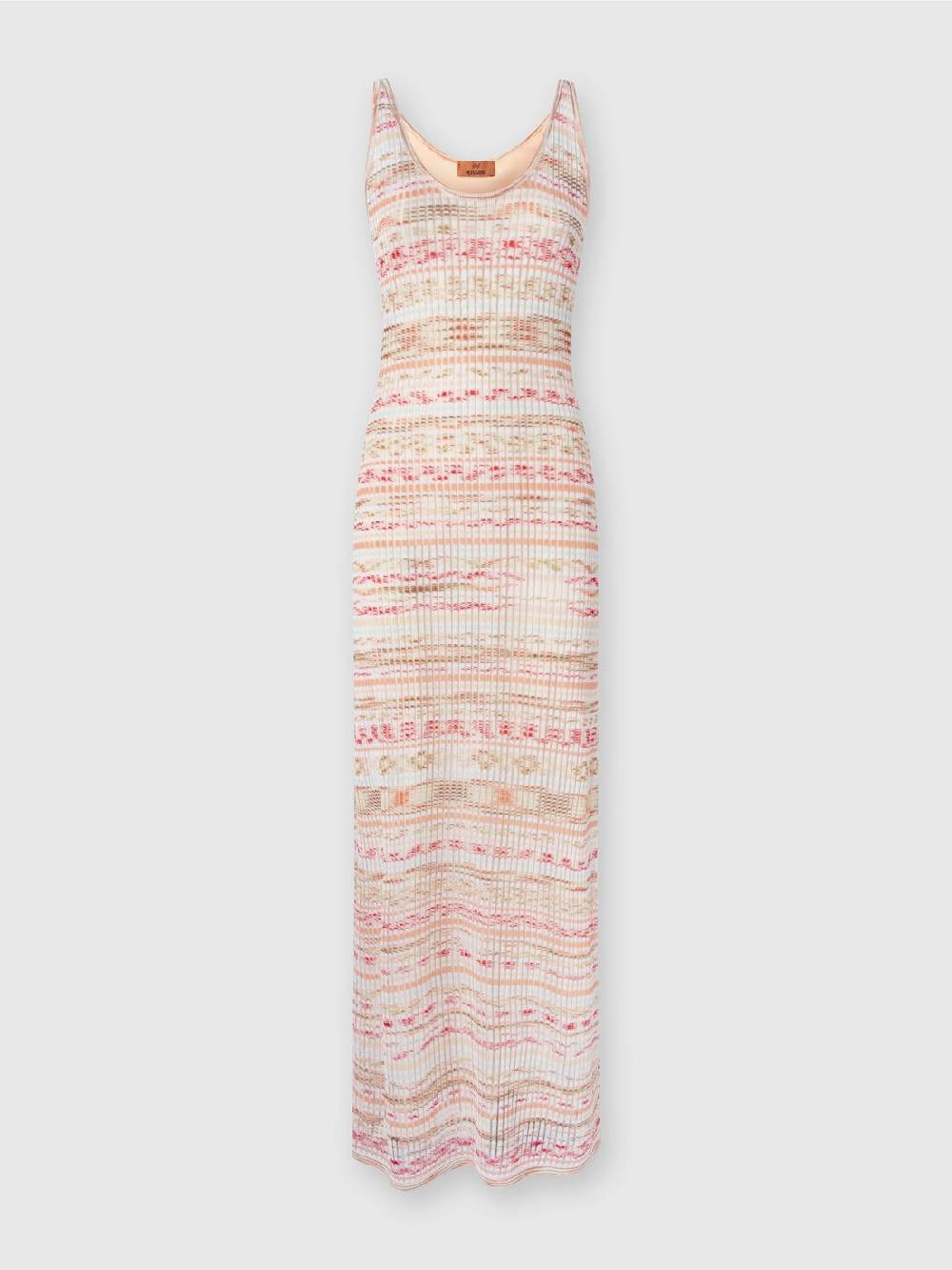 M Missoni Abito lungo a costine in viscosa fiammata Online