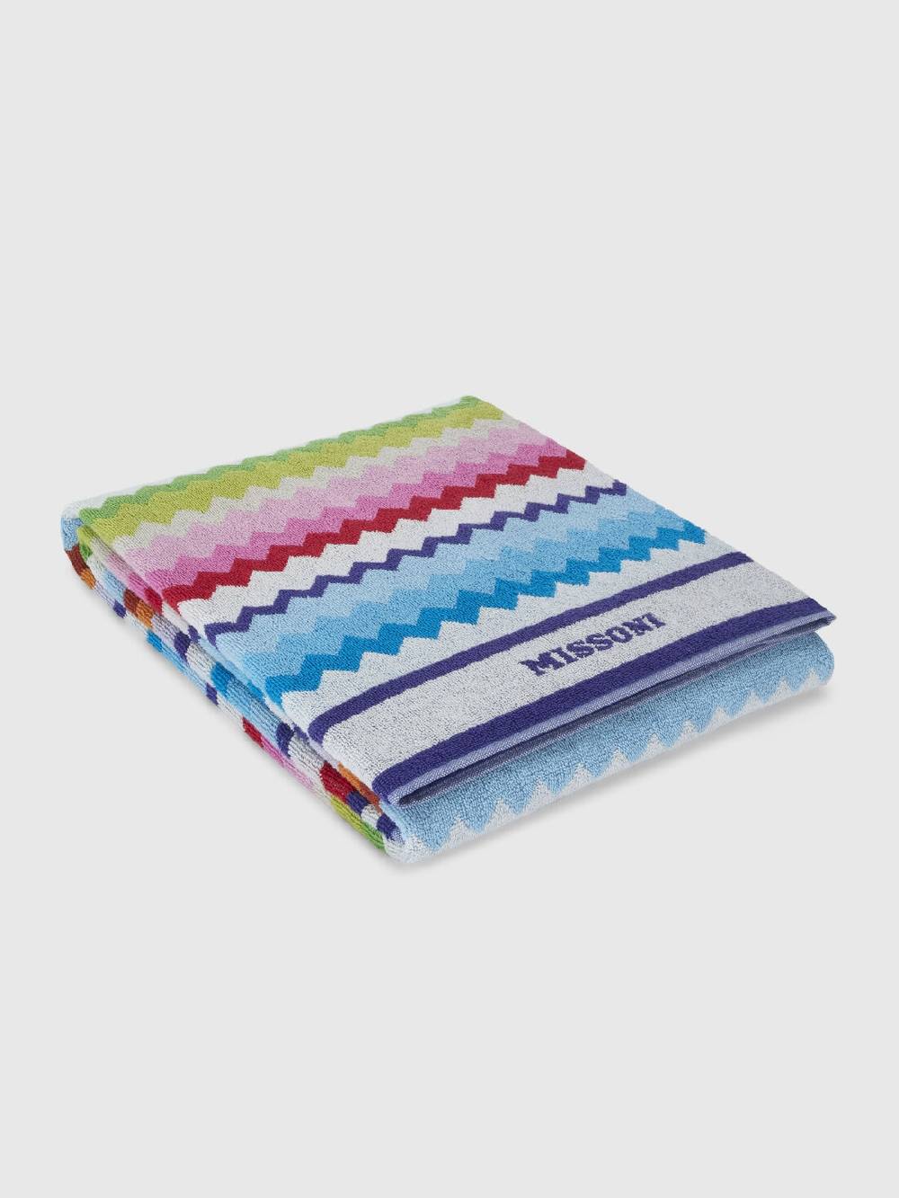 M Missoni Telo mare 100x180 cm Riverbero in spugna di cotone zig zag Saldi