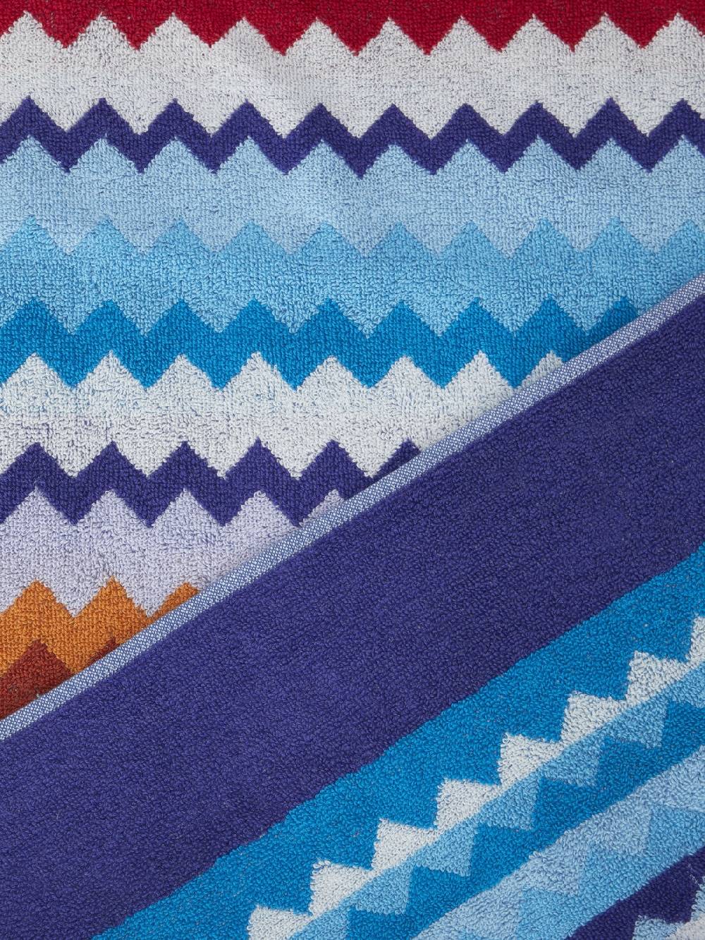 M Missoni Telo mare 100x180 cm Riverbero in spugna di cotone zig zag Saldi