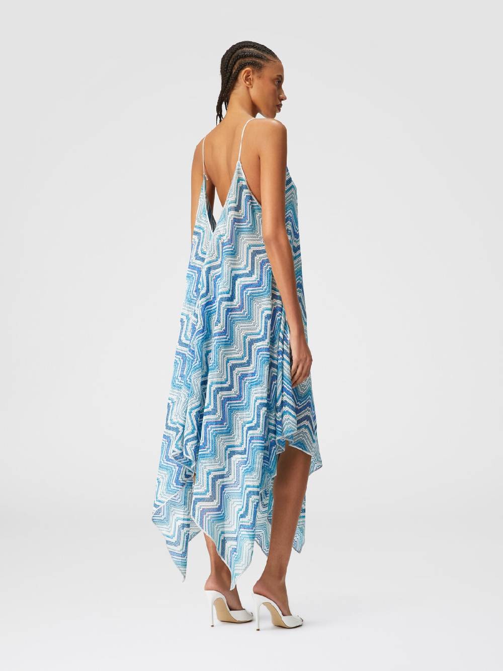 M Missoni Copricostume lungo taglio foulard in crochet chevron lamé Vendite Flash