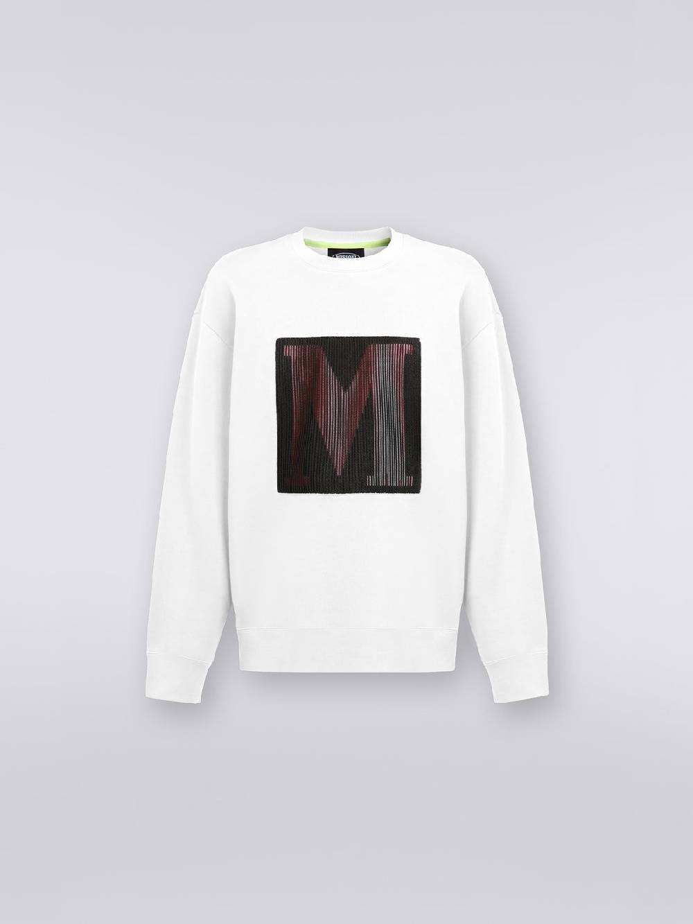 M Missoni Felpa girocollo in cotone con macro-logo in collaborazione con Mike Maignan In Saldo