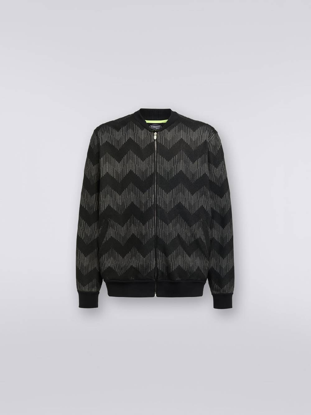 M Missoni Bomber in misto cotone zig zag in collaborazione con Mike Maignan Moda