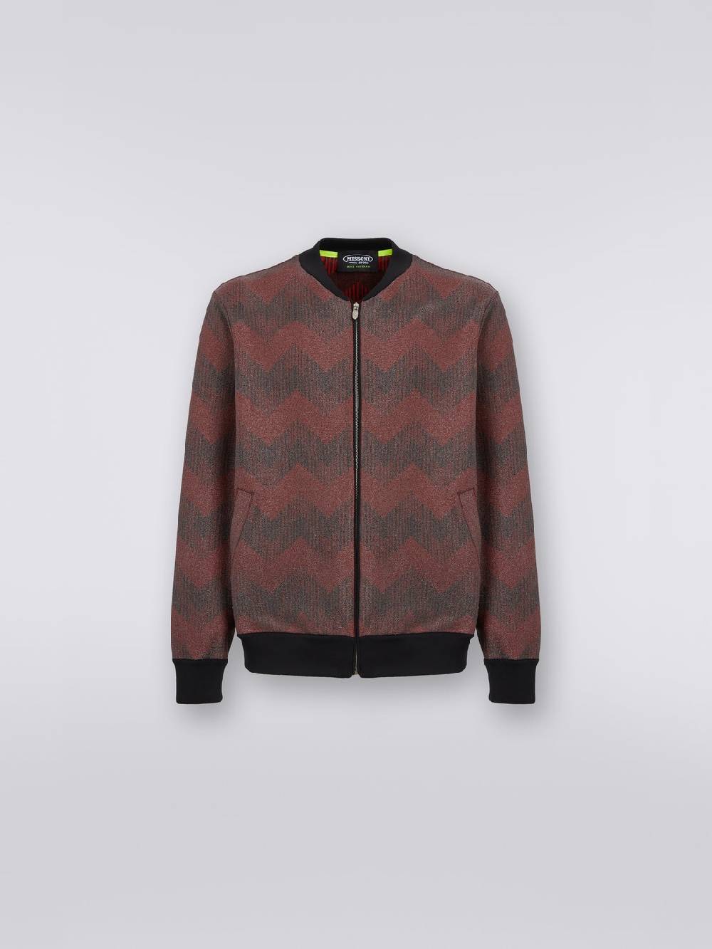 M Missoni Bomber in misto cotone zig zag in collaborazione con Mike Maignan 2025