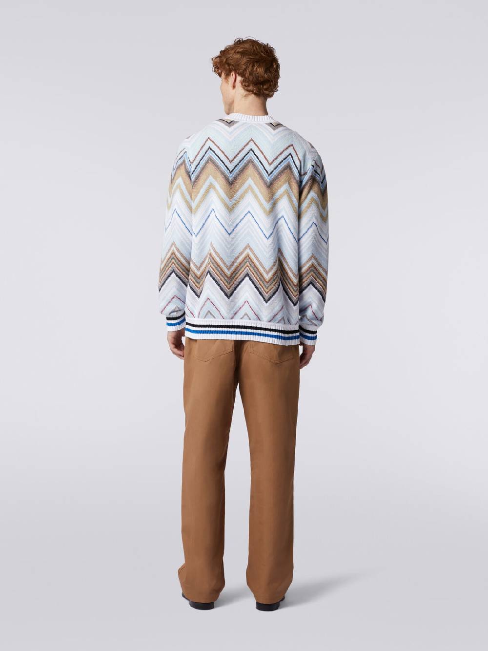 M Missoni Cardigan in misto cotone chevron Promozione