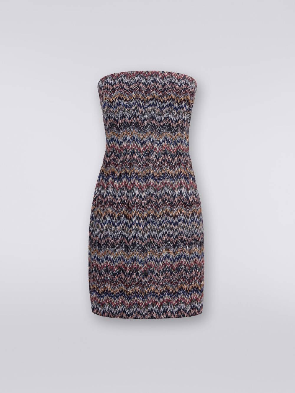 M Missoni Mini-abito in viscosa lamé chevron Moda