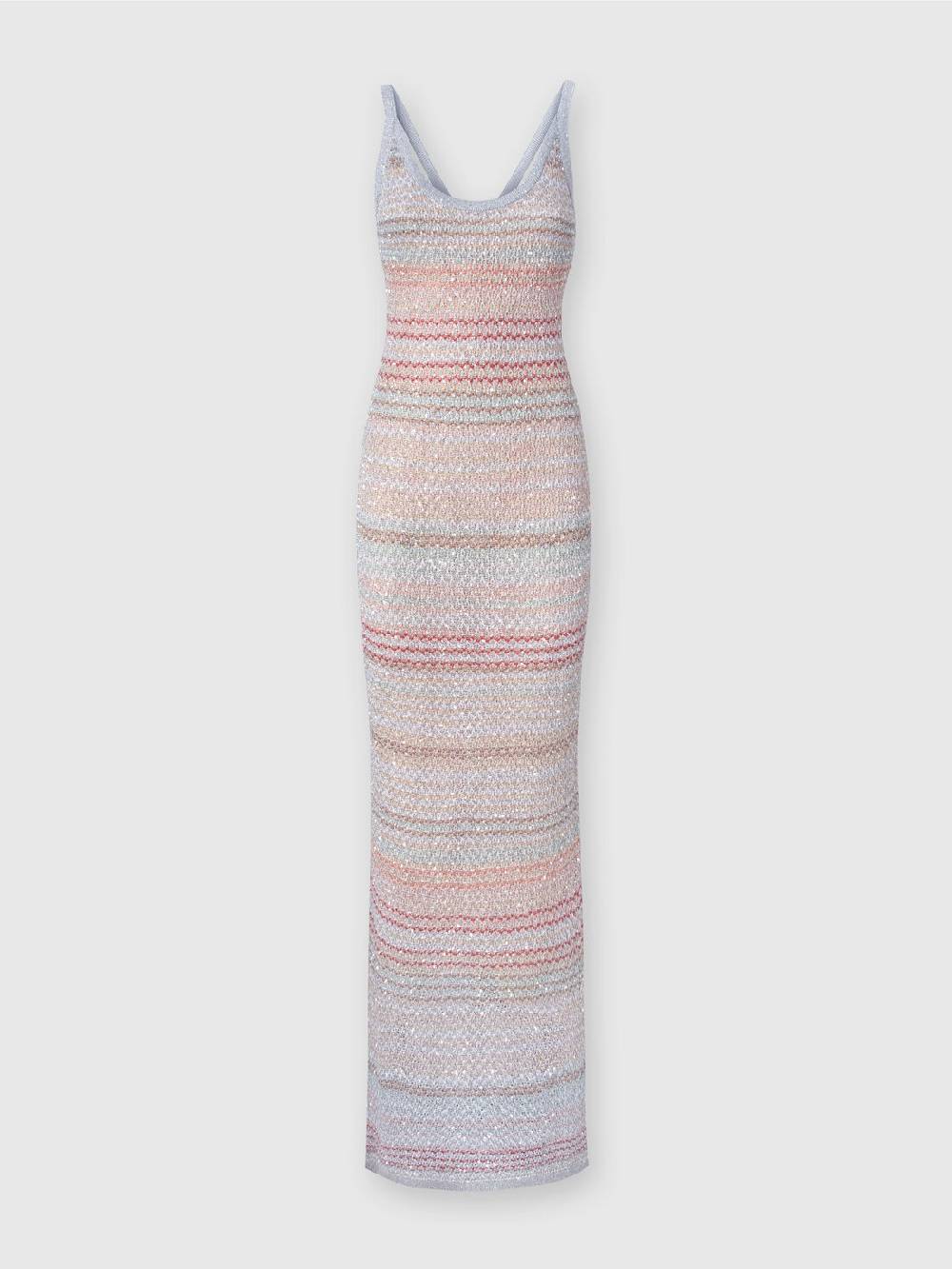 M Missoni Abito lungo in maglia zig zag con trama effetto uncinetto Consegna Veloce