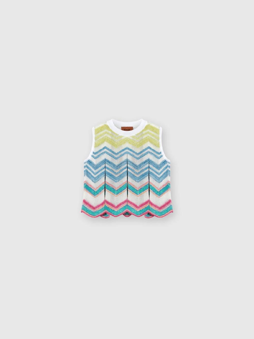 M Missoni Top senza maniche in maglia di misto viscosa lamé Online