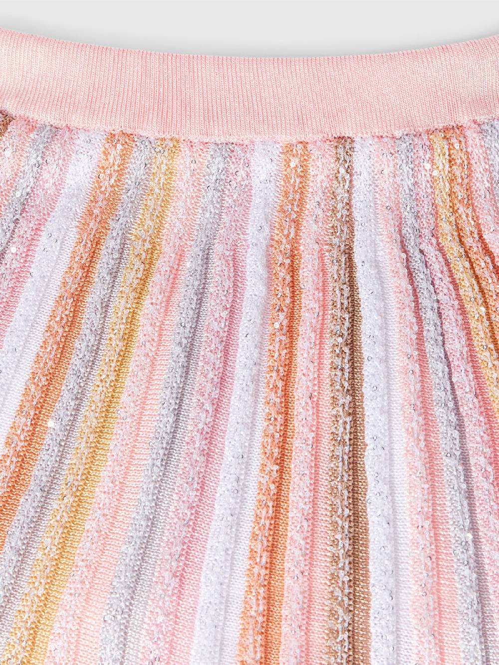 M Missoni Gonna in maglia di viscosa plissée con elastico in vita Saldi