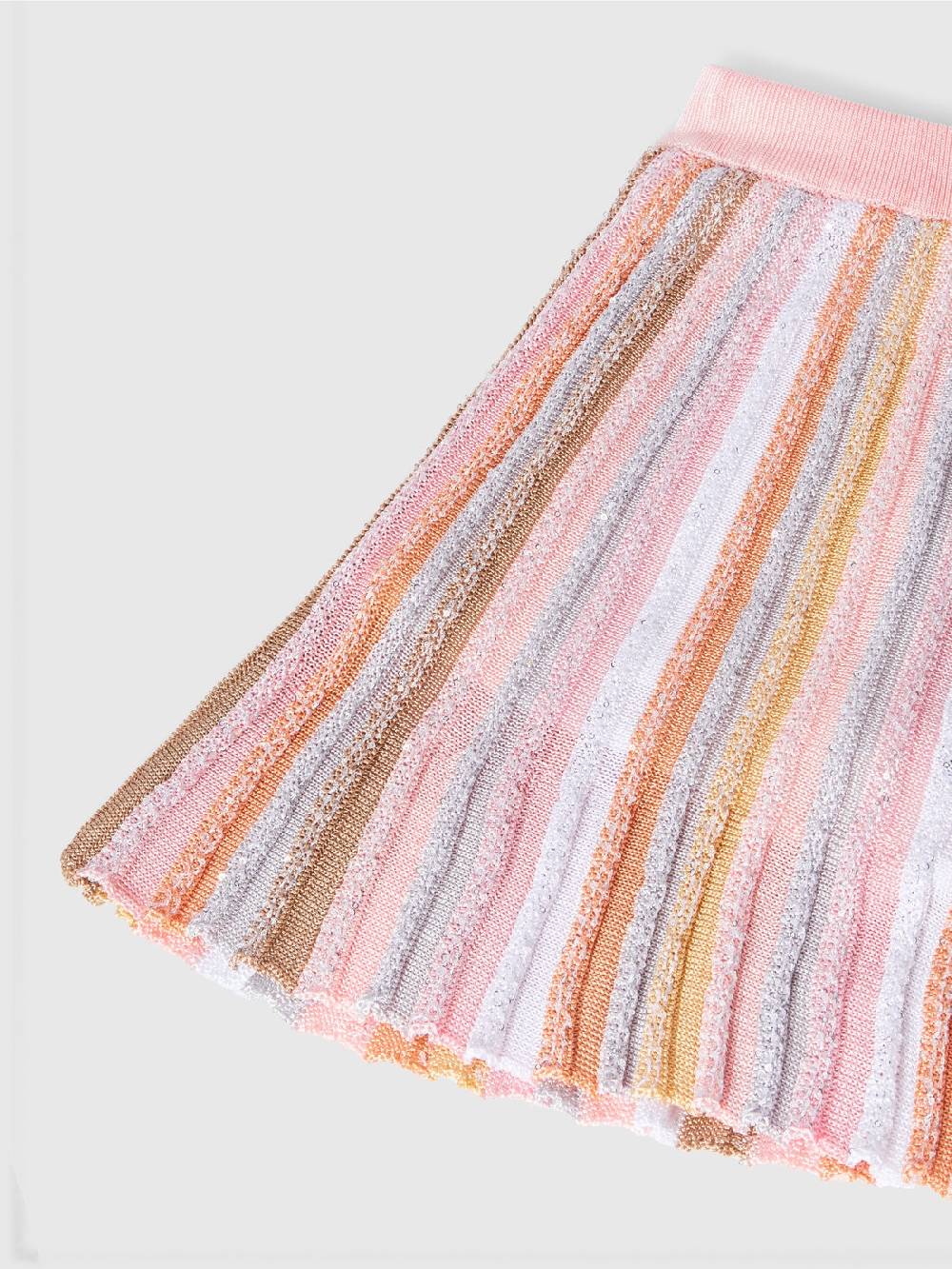 M Missoni Gonna in maglia di viscosa plissée con elastico in vita Saldi