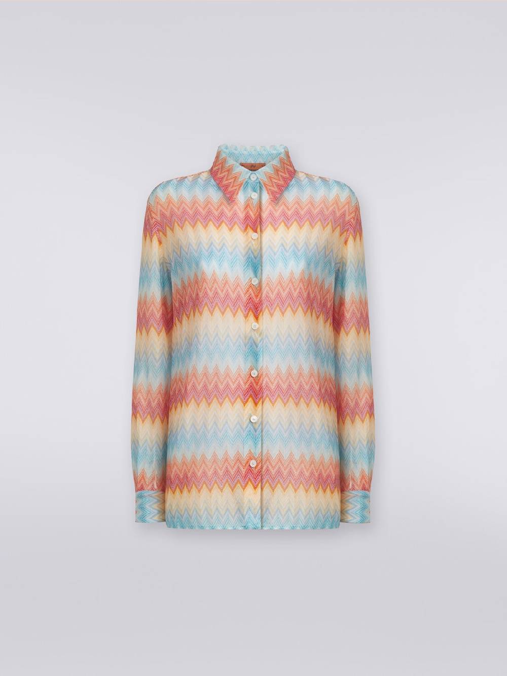 M Missoni Camicia in maglia di viscosa chevron Online Outlet