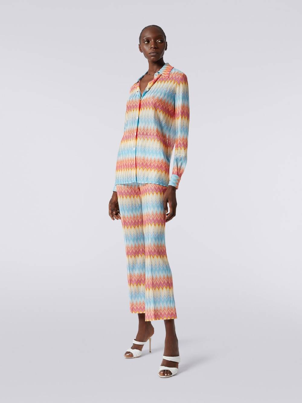 M Missoni Camicia in maglia di viscosa chevron Online Outlet