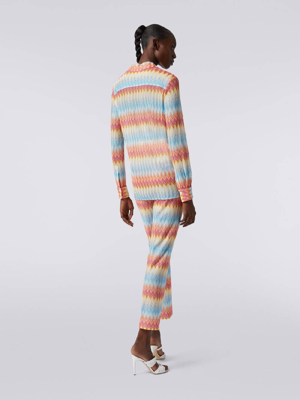 M Missoni Camicia in maglia di viscosa chevron Online Outlet