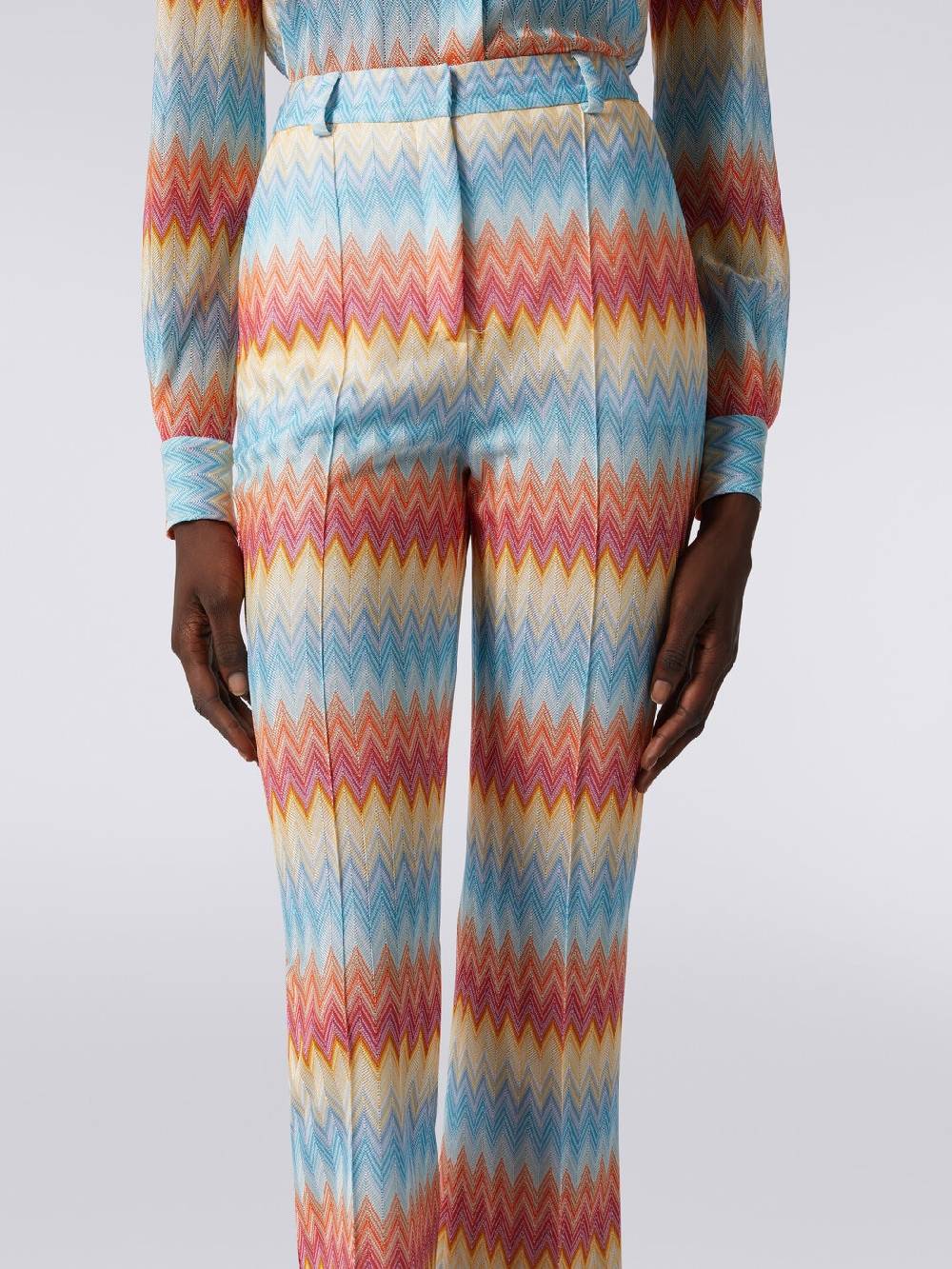 M Missoni Pantaloni capri in viscosa chevron Offerta temporanea