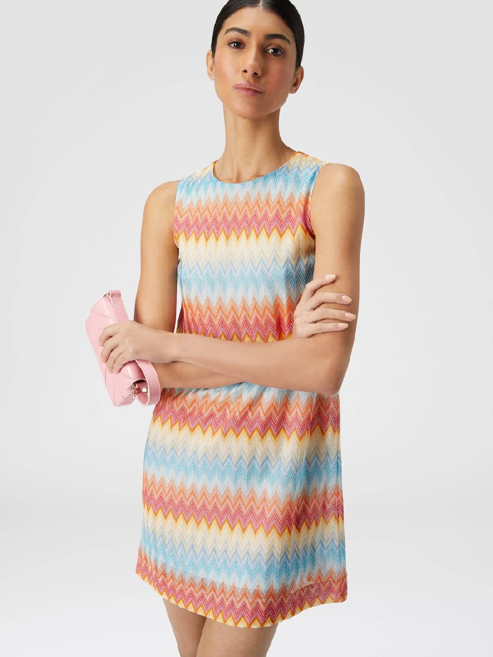 M Missoni Abito in viscosa zig zag Grandi sconti