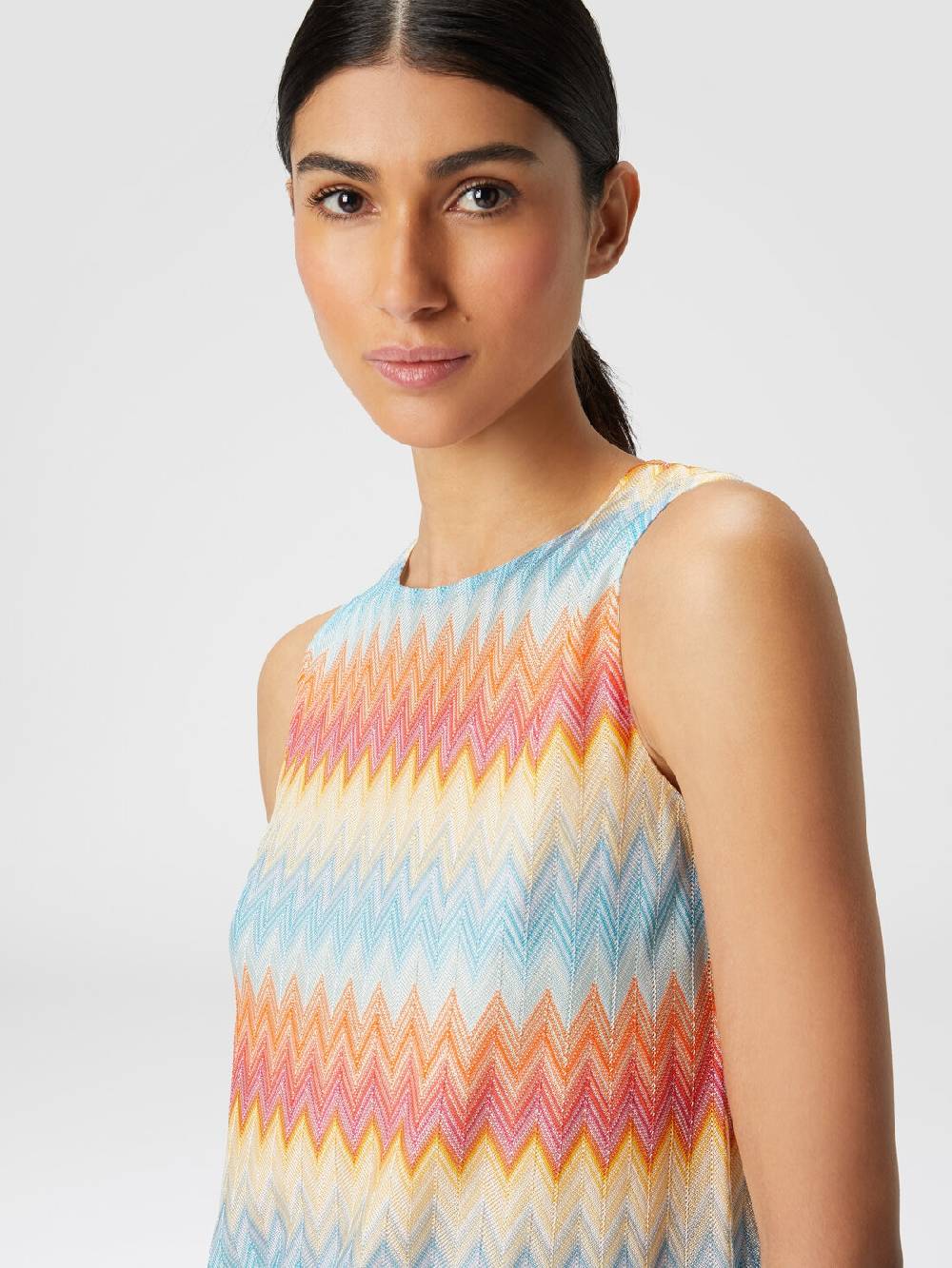 M Missoni Abito in viscosa zig zag Grandi sconti