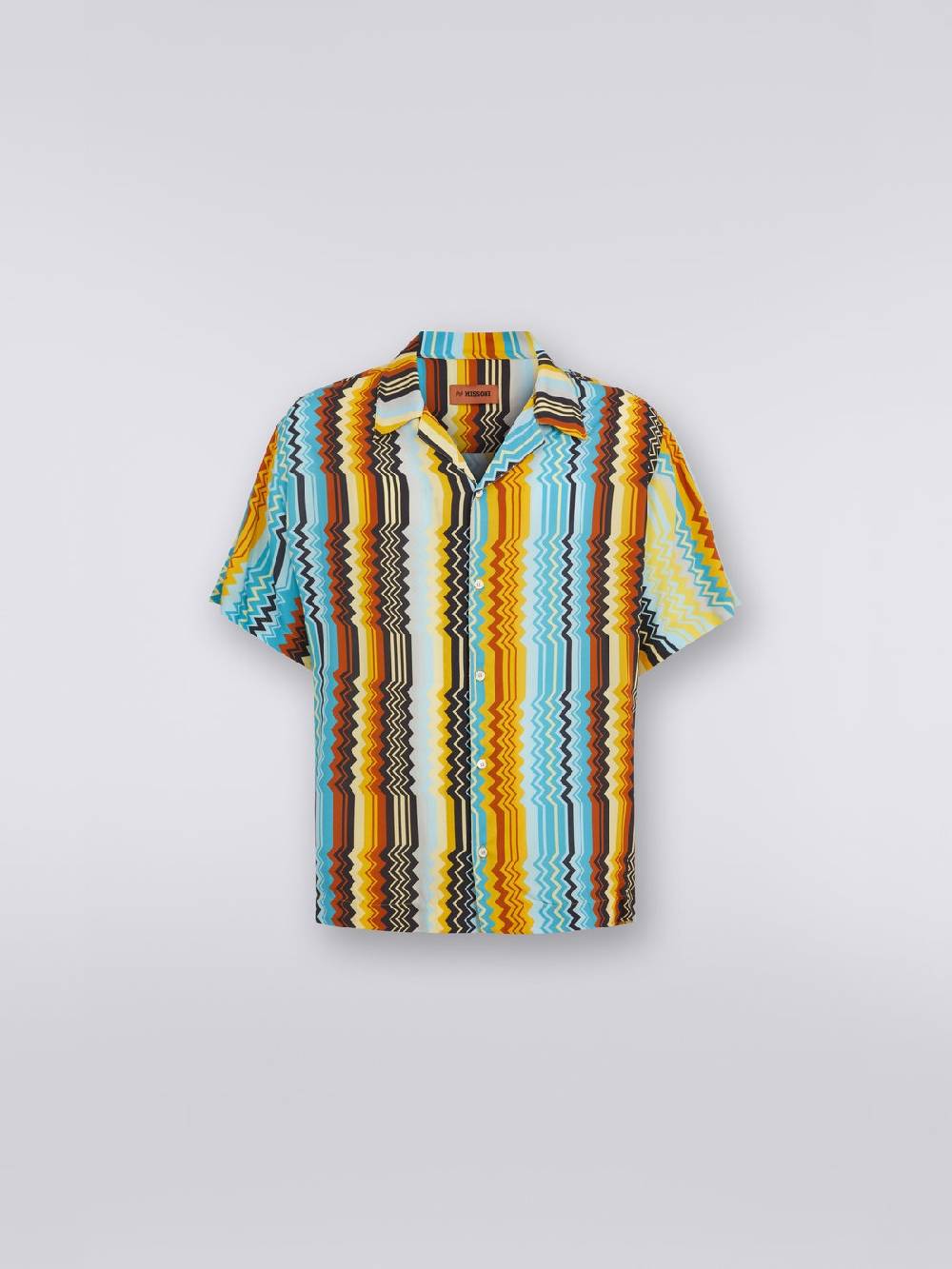 M Missoni Camicia modello bowling in viscosa Offerte stagionali