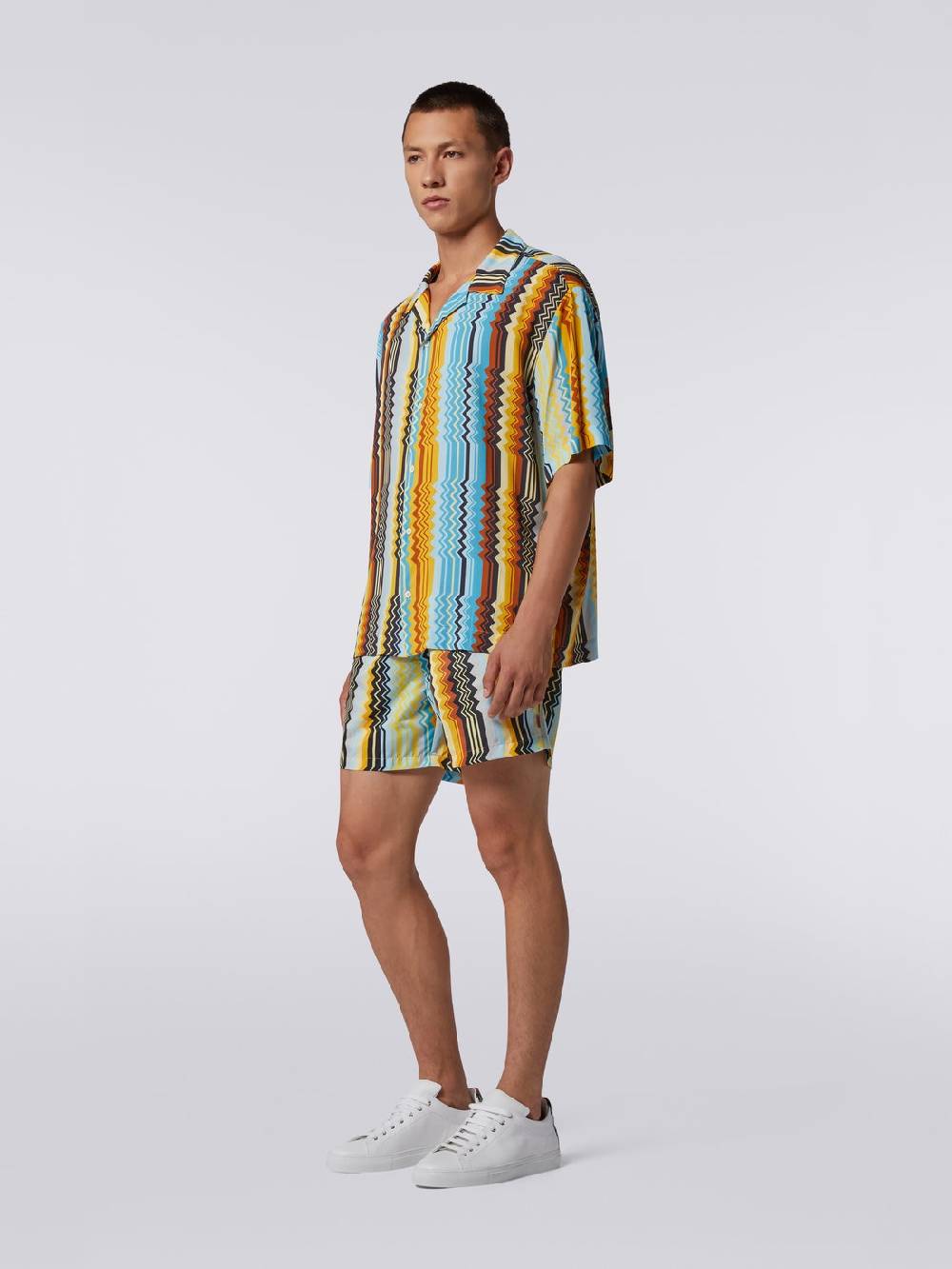 M Missoni Camicia modello bowling in viscosa Offerte stagionali