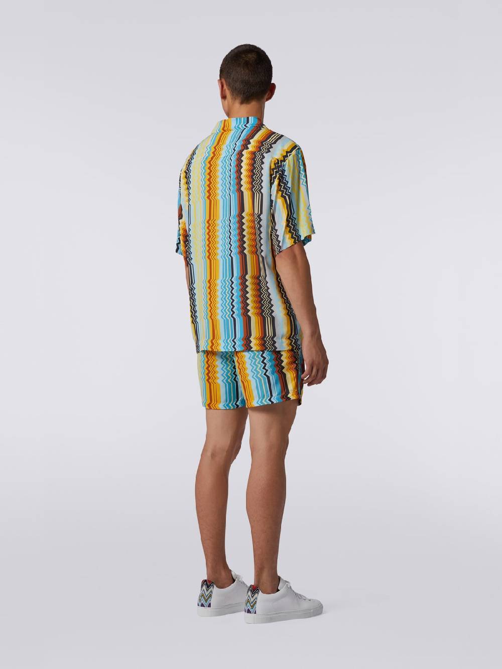 M Missoni Camicia modello bowling in viscosa Offerte stagionali