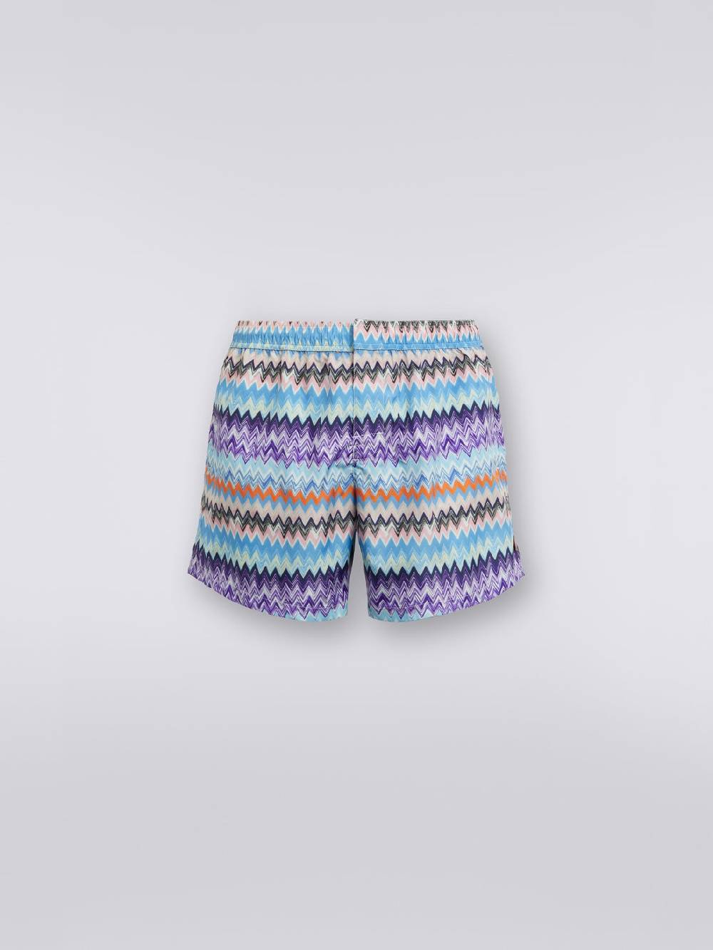 M Missoni Boxer mare in tessuto tecnico stampa chevron Comprane uno, ottenene uno gratis