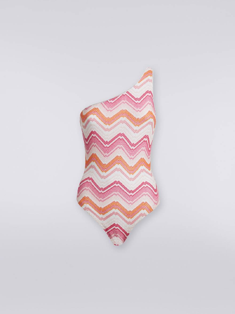 M Missoni Costume intero monospalla in crochet chevron con lurex Super Saving Price